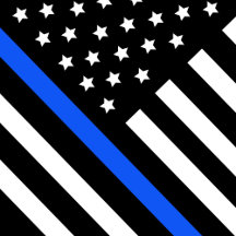 POLICE Car Mats - Thin Blue Line 