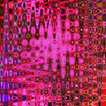 Cool Abstract Pink and Black Atomic Retro Zigzags