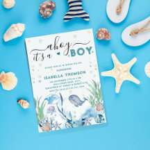 Under the Sea Ahoy! It's a Boy Baby Shower 