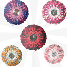 Custom Floral Themed Birthday Party Balloon