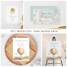 Hot Air Balloon Baby Shower Theme