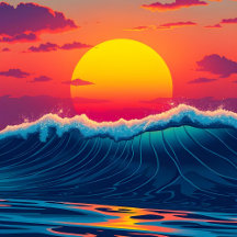 Sunset Wave Collection – Custom Coastal Gifts 