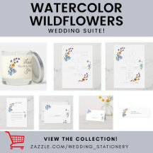 Boho Watercolor Wildflowers