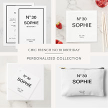 French Chic No 30 - 30th Birthday Collection