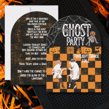 Ghost Party Halloween Dance Design – Cute Vintage 