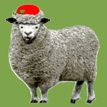 FUNNY CHRISTMAS FLEECE NAVIDAD SHEEP