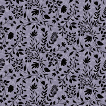 Various Black Flowers Seamless Pattern Designs