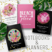 Notebook, Journal Planners for Beauty Pros