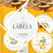 Handmade With Love 🍯 Custom Stickers 