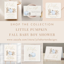 Little Pumpkin Fall Baby Boy Shower