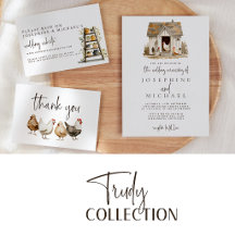Trudy • Rustic Farm Chicken Wedding Suite
