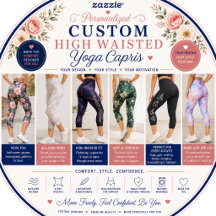 Personalized Custom High Waisted Yoga Capris