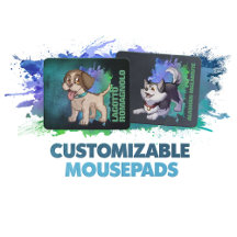 Mousepads | Cute Puppy Dog Cartoon Graphic Art