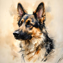 German Shepard Dog Art Design Collection