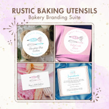 Rustic Baking Utensils Bakery Branding Suite