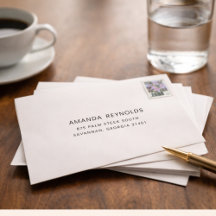 Minimal Personal Address Stamps