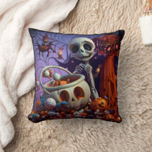 Sugar Skull & Candle Día de los Muertos Home Decor