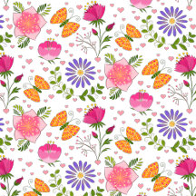Springtime Floral Garden