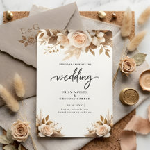 Elegant Blush Floral & Modern Wedding Collection