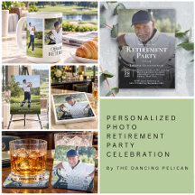 Personalized Photo Retirement Party Collection