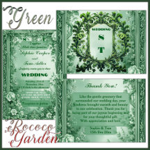 Green Rococo Garden Gilded Luxury Baroque Wedding