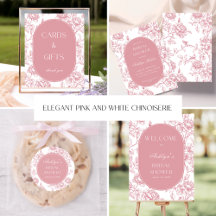 Elegant Pink and White Chinoiserie- Bridal Shower