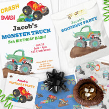 Monster Truck Birthday Bash Party