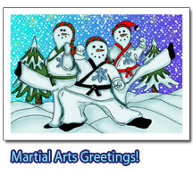 Karate Christmas Greeting Card Collection