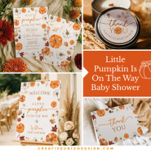 Little Pumpkin Is On The Way Baby Shower