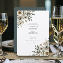 Watercolor Flowers Wedding Suite