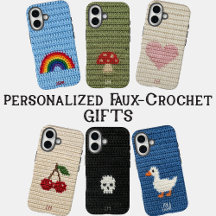 Personalized Faux Crochet Gifts