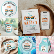 Two Cool Boy 2nd Birthday Party Collection