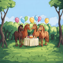 Horses Forest Birthday Party