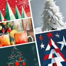 Modern Happy Holidays Mailers