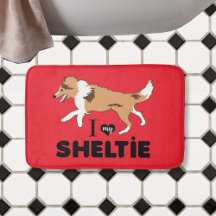 Dog Breed I Love my Dog Bath Mats - Bathroom Decor