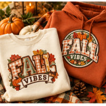 Fall Vibes- Apparel embroidered-look 