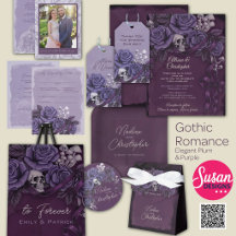 Gothic Romance Wedding - Elegant Plum and Purple