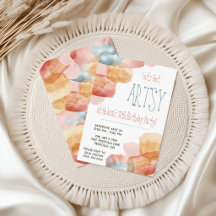 Colorful Watercolor Art Birthday Party Collection
