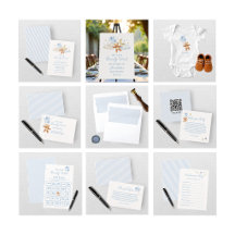 We Can Bearly Wait Blue Boy Baby Shower