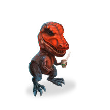 Dinosaur with coffee!
