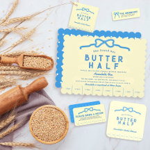 She found her Butter Half Blue Bow Bridal Shower