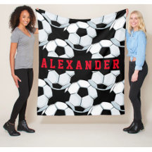 Classic Minimalist Soccer Black White Red