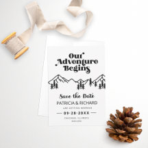 Rustic Mountains Save The Date