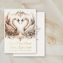 Baroque Heirloom Swan Antique Dusty Rose