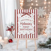 Oh What Fun First Birthday Collection Red