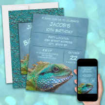 Colorful Iguana Birthday Party Supplies and More
