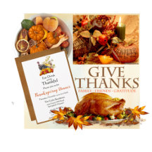 Thanksgiving Holiday Cards Invitations Stickers