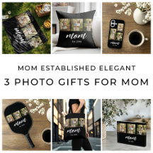Mom Established Elegant 3 Photo Gifts for Mom