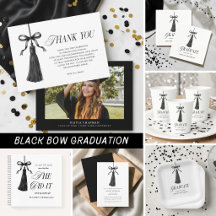 Black Bow Tassel Graduation Party