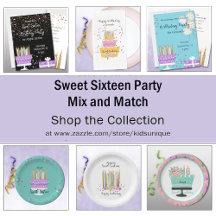 Sweet Sixteen Party Mix and Match